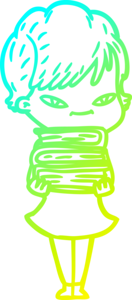 Bir insan tarafından çizilmiş mutlu bir karikatür çizimi.