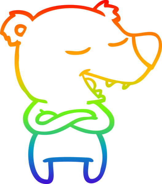 gökkuşağı gradyan çizgi çizimi bir insan tarafından çizilmiş bir çizgi ayı