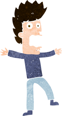 Bir insan tarafından çizilmiş karikatür.