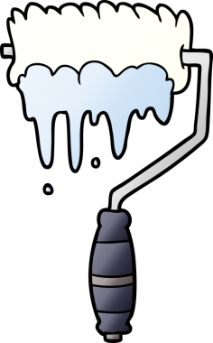 Bir insan tarafından çizilmiş çizgi film boyacısı.