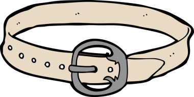 Bir insan tarafından çizilmiş eski çizgi film kemeri.