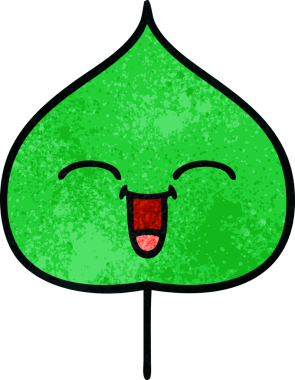 Bir insan tarafından çizilmiş dışavurumsal yaprağın grunge deseni.