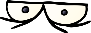 Bir insan tarafından çizilmiş karalamalı gözler.