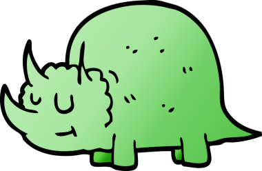 Bir insan tarafından çizilmiş tarih öncesi dinozor karalaması.