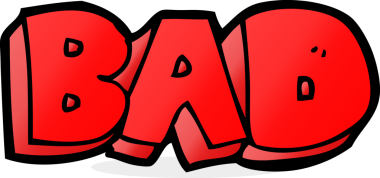 Bir insan tarafından çizilmiş kötü işaret.