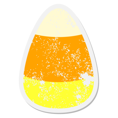 Bir insan tarafından çizilmiş mısır grunge etiketi.