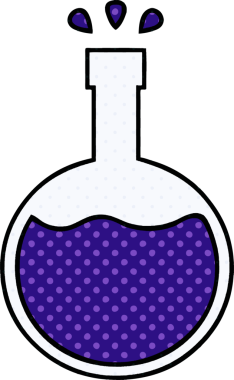 Bir insan tarafından çizilmiş bir bilim deneyinin çizgi romanı.