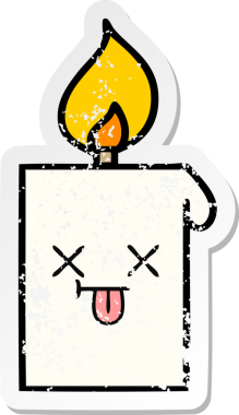 Bir insan tarafından çizilmiş şirin bir çizgi filmin sıkıntılı çıkartması.