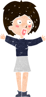 Bir insan tarafından çizilmiş endişeli bir karikatür.