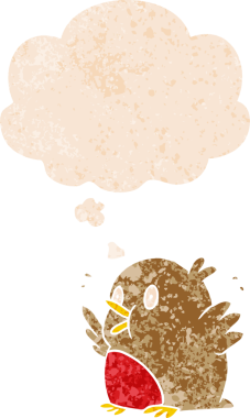 çizgi film, Robin 'i grunge' daki düşünce baloncuğuyla heyecanlandırdı.