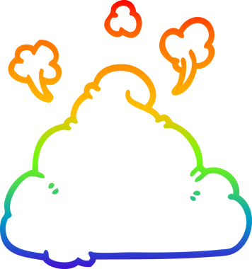 gökkuşağı gradyan çizgi çizimi bir insan tarafından çizilmiş bir kaka