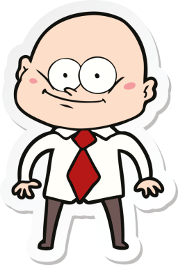 Bir insan tarafından çizilmiş karikatür yönetmeninin çıkartması.