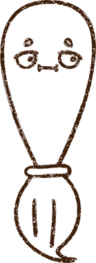 Bir insan tarafından çizilmiş Boya Fırçası Kömürü