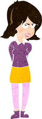 Bir insan tarafından çizilmiş bir karikatür.