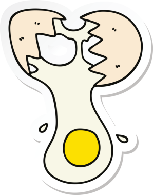 Bir insan tarafından çizilmiş garip bir el çizimi yumurta.