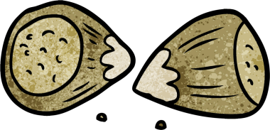 Bir insan tarafından çizilmiş fındıklı çizgi film.