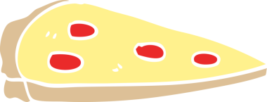 Bir insan tarafından çizilmiş karalama pizzası.