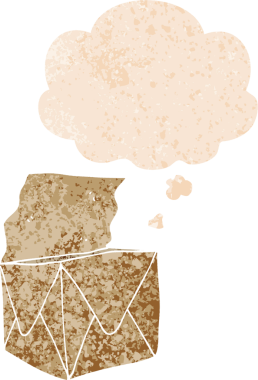 Düşünce baloncuklu çizgi film paketi grunge sıkıntılı retro desen bir insan tarafından çizilmiş