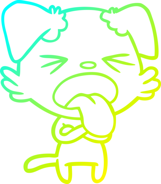 Bir insan tarafından çizilmiş iğrenç bir çizgi film çizimi.