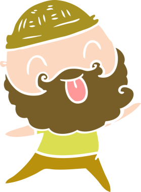 Bir insan tarafından çizilmiş sakallı bir adam.