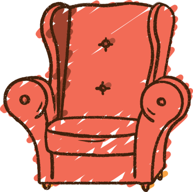 Bir insan tarafından çizilen doldurulmuş Koltuk Tebeşiri