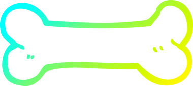 Bir insan tarafından çizilmiş bir karikatürün soğuk gradyan çizgisi.