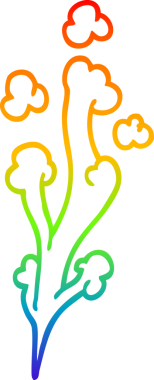 Bir insan tarafından çizilmiş gökkuşağı gradyanı çizimi