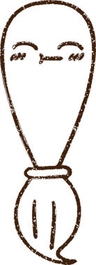 Bir insan tarafından çizilmiş Boya Fırçası Kömürü