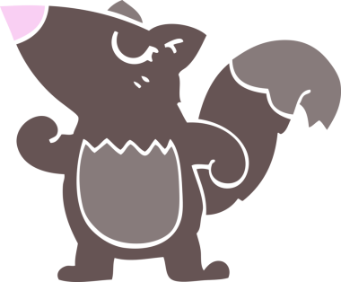 Bir insan tarafından çizilmiş karalama sincabı.