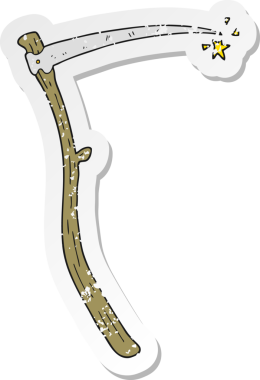 Bir insan tarafından çizilmiş keskin tırpanlı bir çizgi filmin gerilimli yapıştırması.