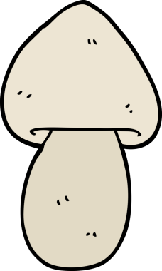 bir insan tarafından çizilmiş mantar mantarı