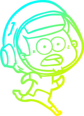 Bir insan tarafından çizilen soğuk gradyan çizgi çizimi bir astronotu şaşırttı.