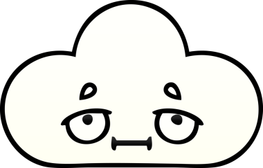 Bir insan tarafından çizilmiş beyaz bulutun gölgelenmiş çizimi