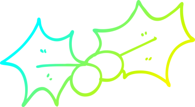 Bir insan tarafından çizilmiş bir karikatürün soğuk gradyan çizimi.