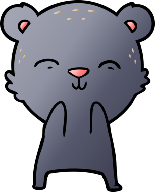 Bir insan tarafından çizilmiş bir çizgi film karakteri.