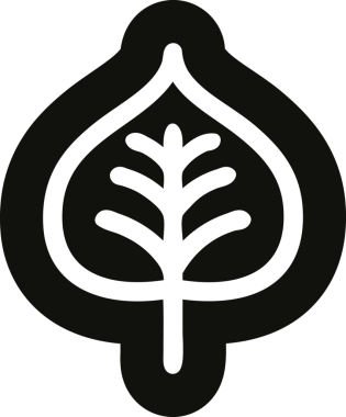 Bir insan tarafından çizilmiş doğal yaprak simgesi