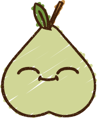 Bir insan tarafından çizilen meyve tebeşiri.