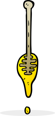 Bir insan tarafından çizilmiş çizgi film bal avcısı.