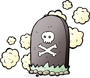 Bir insan tarafından çizilmiş karikatür mezarı