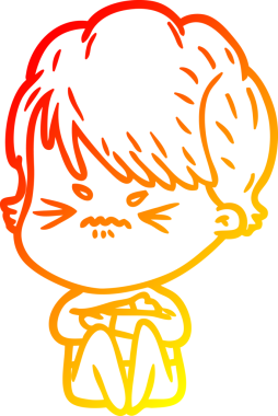 Bir insan tarafından çizilmiş karikatür çizimi.