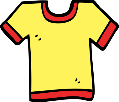 Bir insan tarafından çizilmiş karalama tarzı tişört.