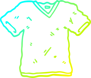 Bir insan tarafından çizilmiş karikatür tişörtü.