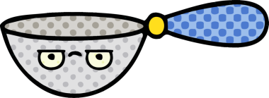 Bir insan tarafından çizilmiş bir kaşık çizgi romanı.