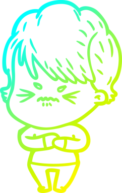 Bir insan tarafından çizilmiş karikatür çizimi.