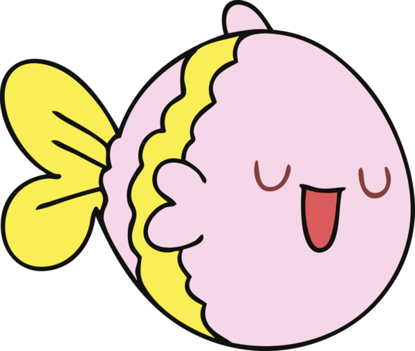 Bir insan tarafından çizilmiş garip bir karikatür balığı.