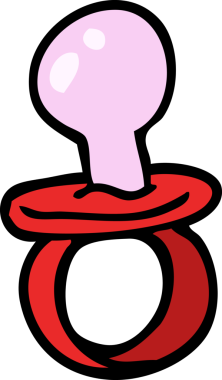 bir insan tarafından çizilmiş karalama bebek emziği.