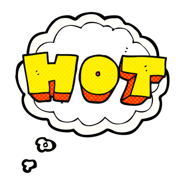 Bir insan tarafından sıcak çizilmiş serbest çizilmiş düşünce balonu karikatürü.