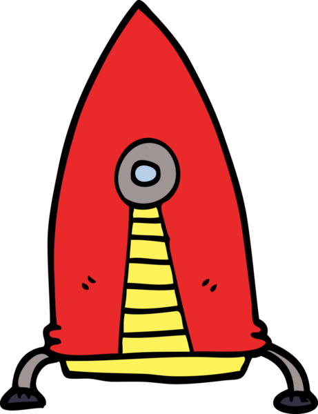 bir insan tarafından çizilmiş karalama uzay roketi