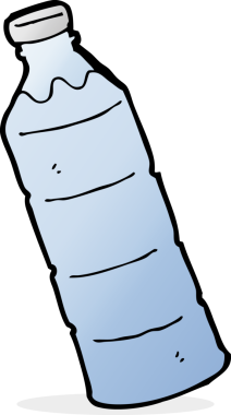 Bir insan tarafından çizilmiş su şişesi.