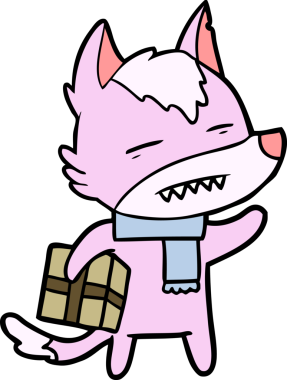 Bir insan tarafından çizilmiş bir yeteneği olan çizgi film kurdu.